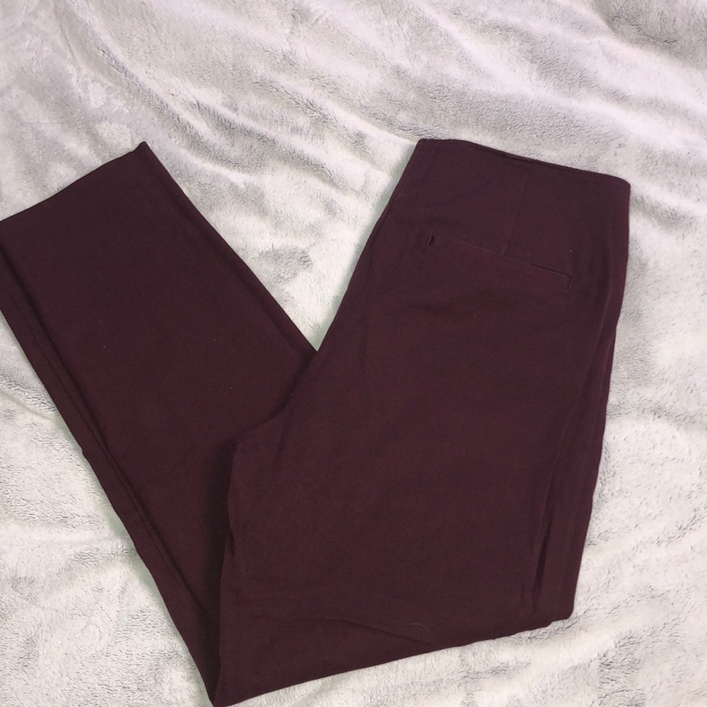 Burgundy ankle cut size 10